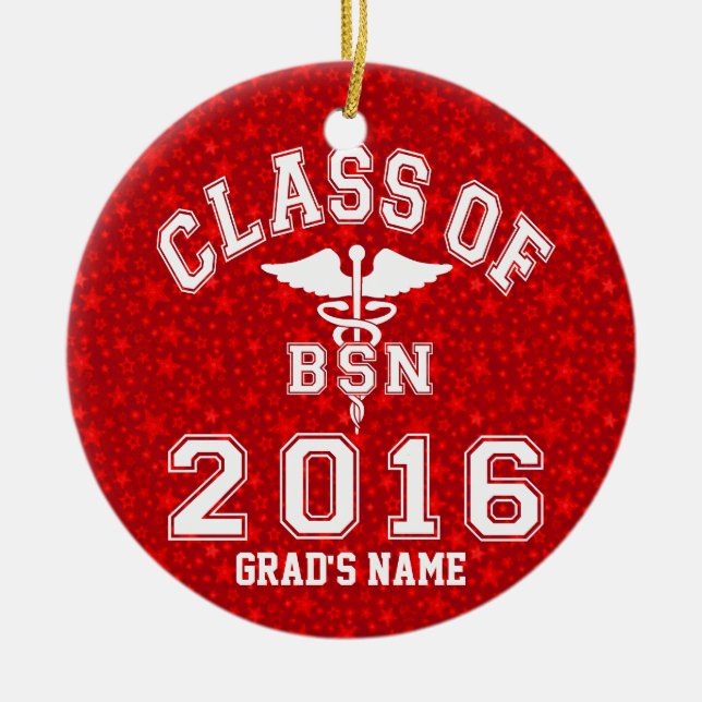 Klasse von 2016 BSN Keramik Ornament (Vorne)