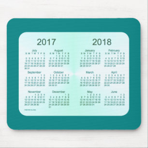 Klasse von 2018 aquamarinem Kalender durch Janz Mousepad