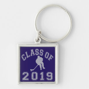Klasse von 2019 Hockey - Grau 2 Schlüsselanhänger