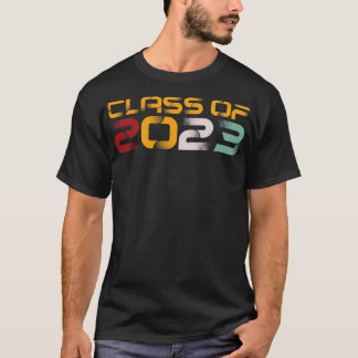 Klasse von 2023 Retro-Text T-Shirt
