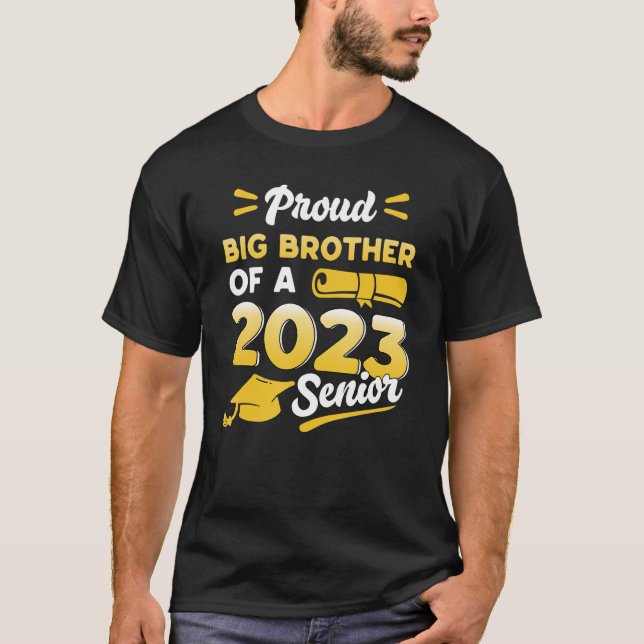 Klasse von 2023 stolzen großen Bruder von einem 20 T-Shirt (Vorderseite)