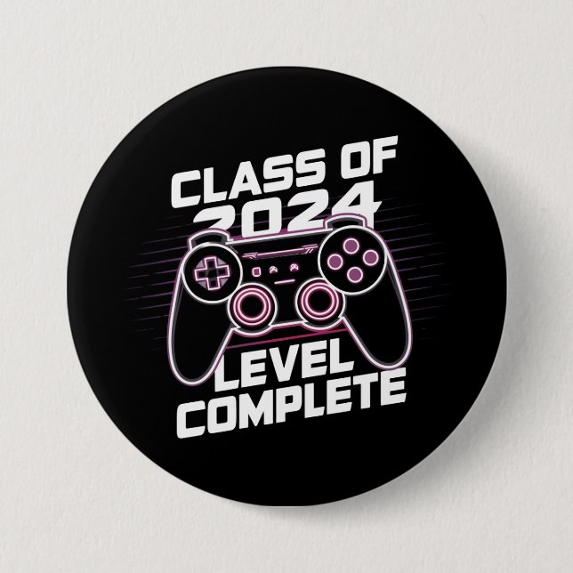 Klasse von 2024 Level Vollständiger Senior Abschlu Button (Vorderseite)