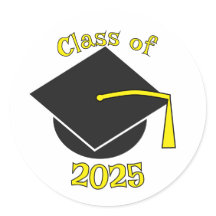 Klasse von 2025 Abschluss Hutgelb