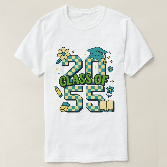Klasse von 2025 bin ich so fertig Abschluss für ih T-Shirt (Design vorne)