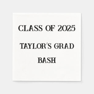 Klasse von 2025 Custom Napkins - Graduation Party Serviette