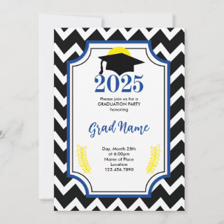 Klasse von 2025 Grad Party Einladung