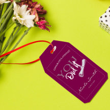 Klasse von 2025 Rot und Weiß Sie es getan Abschlus