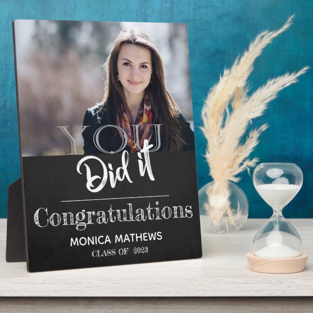 Klasse von 2025 Sie haben es getan, um Foto Abschl Fotoplatte (Seite)
