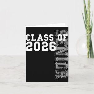 Klasse von 2026 Senior 2026 Abschluss 2025 Student Karte