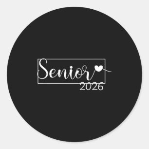Klasse von 2026 Senior 2026 Abschluss Dekoration i Runder Aufkleber