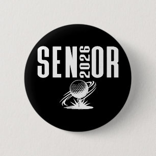 Klasse von 2026 Senior Golf Thema Golf Ll T-Shirt  Button