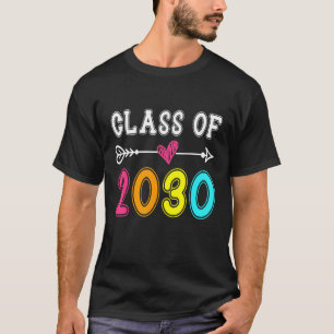 Klasse von 2030 Senior 2030 wächst mit mir School T-Shirt