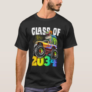 Klasse von 2034 Rex Dinosaur Monster Truck Kinderg T-Shirt