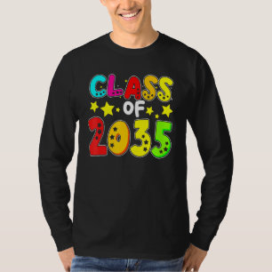 Klasse von 2035 kid Handprint wieder wachsen mit m T-Shirt