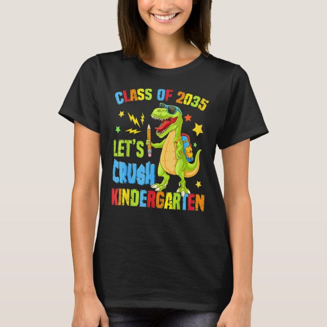 Klasse von 2035 Lassen Sie uns den Kindergarten wi T-Shirt (Vorderseite)