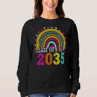 Klasse von 2035 Regenbogen wachsen mit mir ersten  Sweatshirt