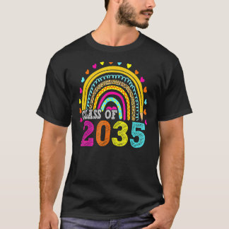 Klasse von 2035 Regenbogen wachsen mit mir ersten  T-Shirt