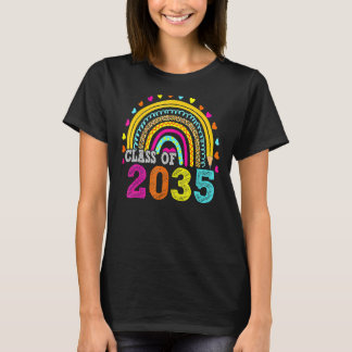 Klasse von 2035 Regenbogen wachsen mit mir ersten  T-Shirt