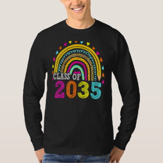 Klasse von 2035 Regenbogen wachsen mit mir ersten  T-Shirt