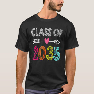 Klasse von 2035 vor K bis 12 Handprint bei rückwär T-Shirt