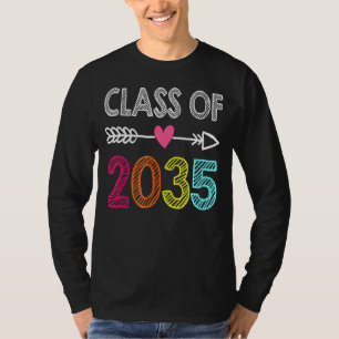 Klasse von 2035 vor K bis 12 Handprint bei rückwär T-Shirt