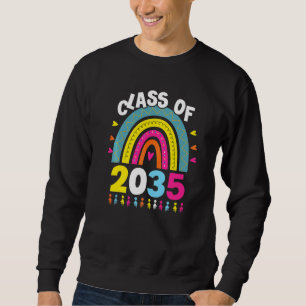Klasse von 2035 Vorjahr 2035 wächst mit meinem Abs Sweatshirt