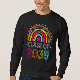 Klasse von 2035 wachsen mit ich Farbe Regenbogen e Sweatshirt