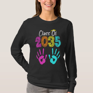 Klasse von 2035 wächst mit meinem Handprint auf de T-Shirt