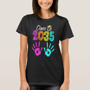 Klasse von 2035 wächst mit meinem Handprint auf de T-Shirt