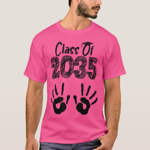 Klasse von 2035 wächst mit meinem Handprint auf de T-Shirt