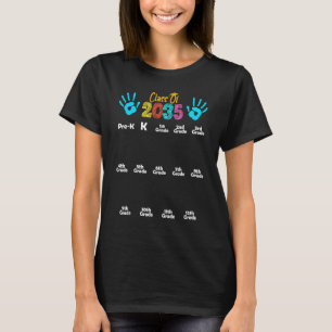 Klasse von 2035 wächst mit meinem Handprint auf de T-Shirt