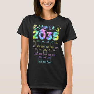 Klasse von 2035 wächst mit meinem Handprint Kinder T-Shirt