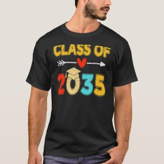 Klasse von 2035 wächst mit meinem Kindergarten-Abs T-Shirt