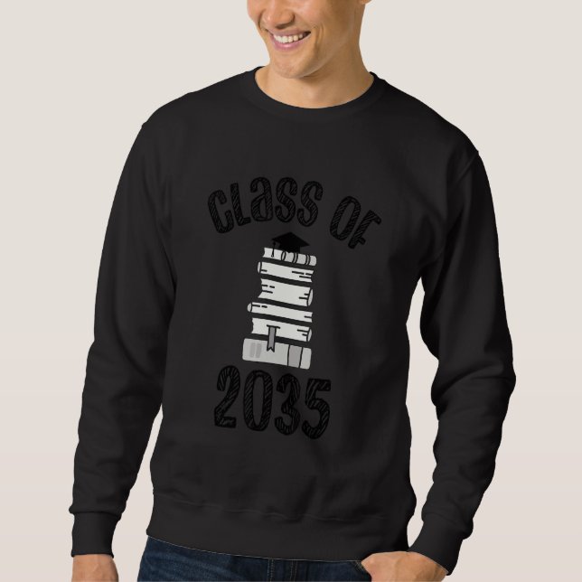 Klasse von 2035 wächst mit meinem Vorschullehrer-A Sweatshirt (Vorderseite)