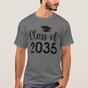 Klasse von 2035 wächst mit mir-Handdrucken auf der T-Shirt