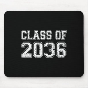 Klasse von 2036 mit mir Abschluss Vintag wachsen Mousepad