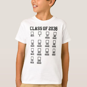 Klasse von 2036 Mit mir wachsen Abschluss T-Shirt