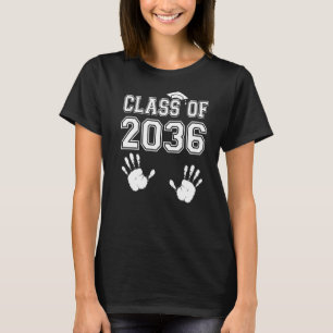 Klasse von 2036 wächst mit meinem Handprint auf de T-Shirt