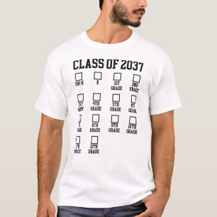 Klasse von 2037 Mit mir wachsen Abschluss T-Shirt