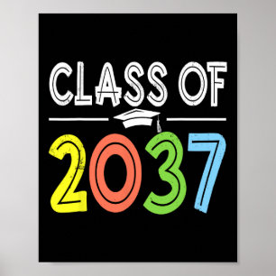Klasse von 2037 Wachse mit mir am ersten Schultag  Poster
