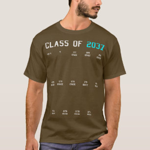 Klasse von 2037 wächst mit Me Abschluss First Day  T-Shirt