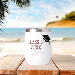 Klasse von...20XX mit Cap Thermal Wine Tumbler