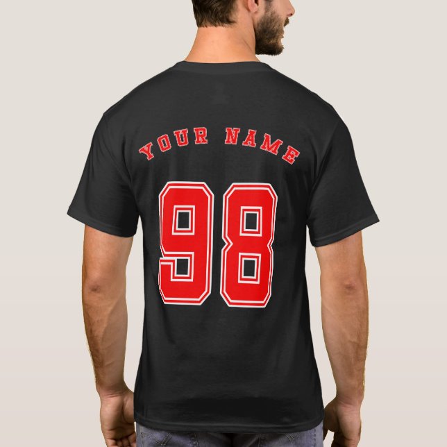 Klasse von 98 Vorderseite/Rückseite mit Namen T-Shirt (Rückseite)