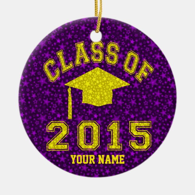 Klasse von Abschluss 2015 Keramik Ornament (Vorne)