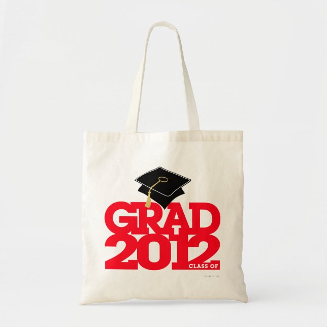 Klasse von Abschluss-Rot-Tasche 2012 Tragetasche (Vorne)