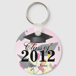 Klasse von Abschluss Schlüssel-Kette Rosa 2012 Schlüsselanhänger