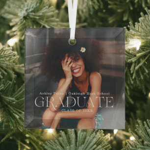 Klasse von   Abschlussfoto Weihnachten Ornament Aus Glas