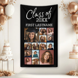 Klasse von ADD YEAR -- Abschluss Schwarz - 14 Foto Banner