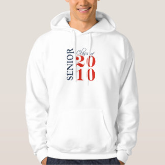 Klasse von blaues Rot 2010 Hoodie
