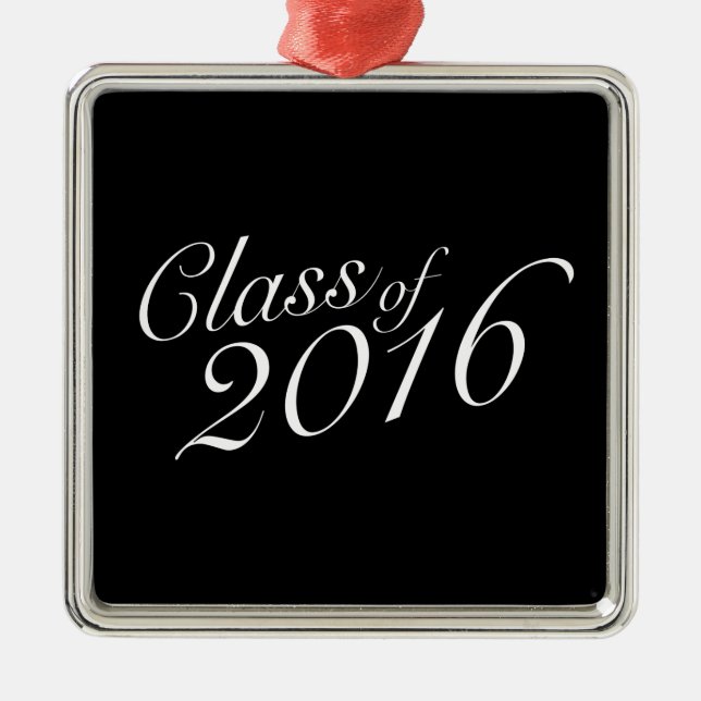 Klasse von Highschool 2016 Absolvent Ornament Aus Metall (Vorne)